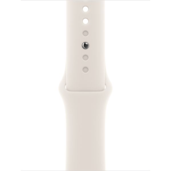 Apple Watch Series SE 2024 44mm Starlight Aluminum Case with Starlight Sand Sport Band S/M