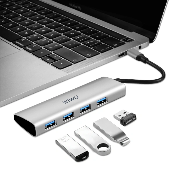 Адаптер HUB WIWU Alpha 4in1