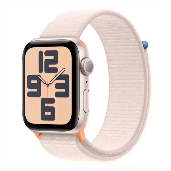 Apple Watch Series SE 2023 44mm Starlight Aluminum Case with Starlight Sport Loop