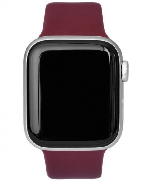 Ремешок силиконовый «vlp» Silicone Band для Apple Watch 42/44 мм, марсала
