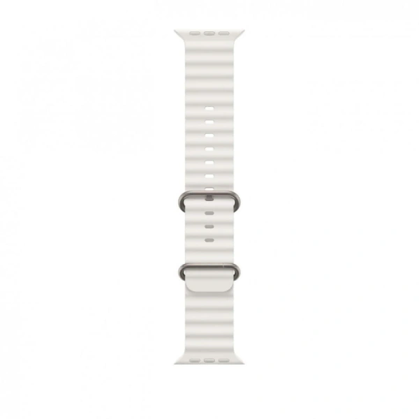 Apple Watch Series Ultra 49mm Titanium Case with White Ocean Band One Size