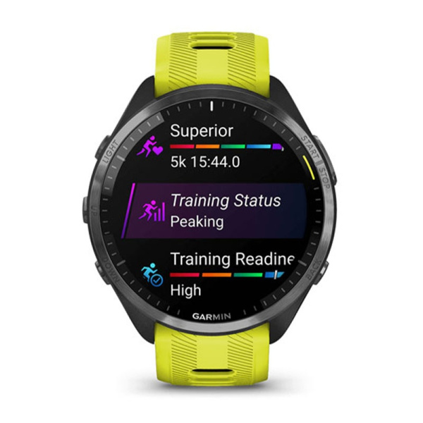 Часы Garmin FORERUNNER 965 Carbon gray with Amp Yellow Silicone