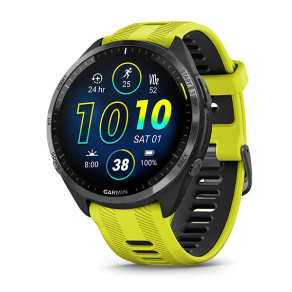 Часы Garmin FORERUNNER 965 Carbon gray with Amp Yellow Silicone