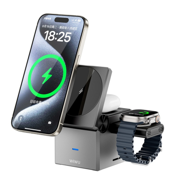 Беспроводное зарядное устройство WIWU Small Square 3in1