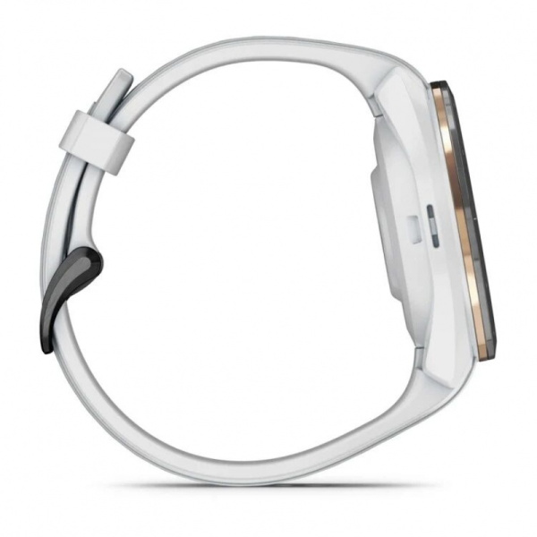 Часы Garmin APPROACH S70 42mm BLACK CERAMIC BEZEL WITH WHITE  SILICONE BAND